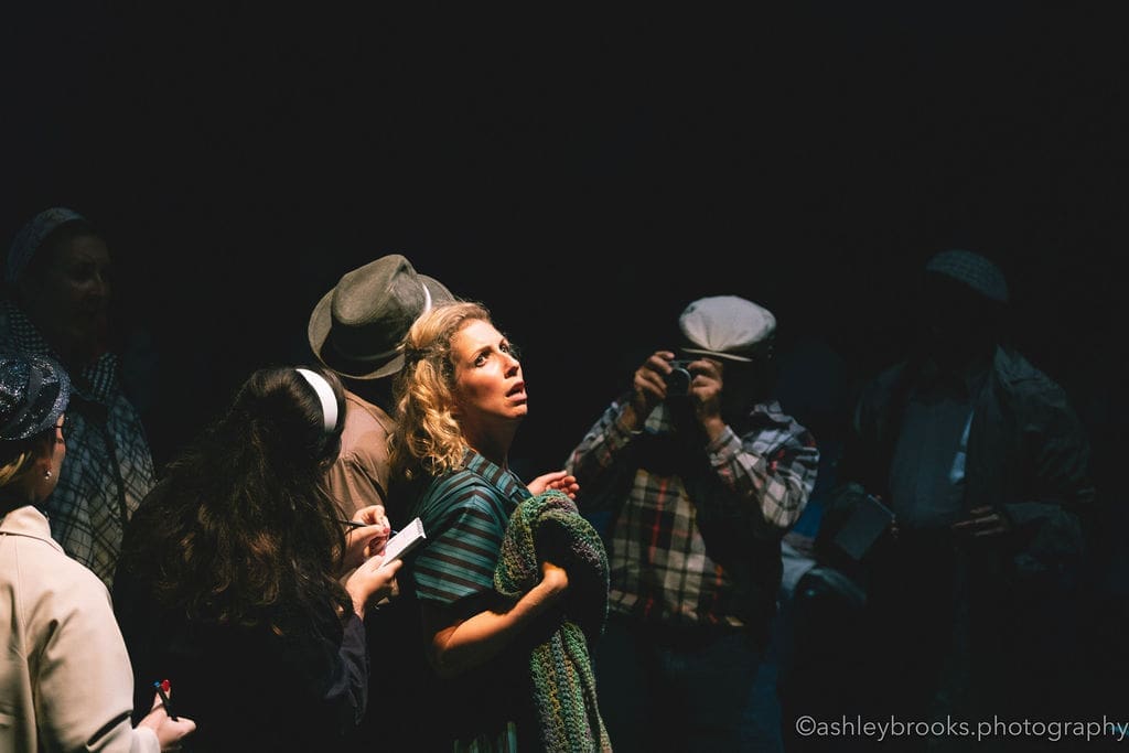 The cast of Lone Star Lyric's "Séance on a Wet Afternoon" by Stephen Schwartz (Photo by Ashley Brooks)