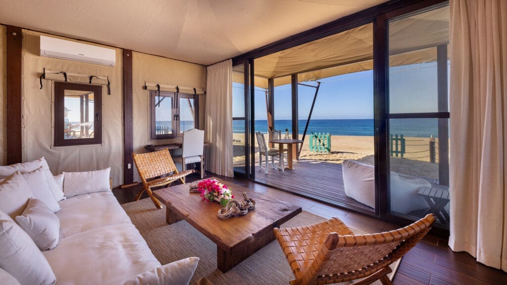 Taking Glamping To New Luxury Levels On Mexico’s Baja Coast — Sleeping On the Beach Is An Air-Conditioned Dream at Villa Santa Cruz