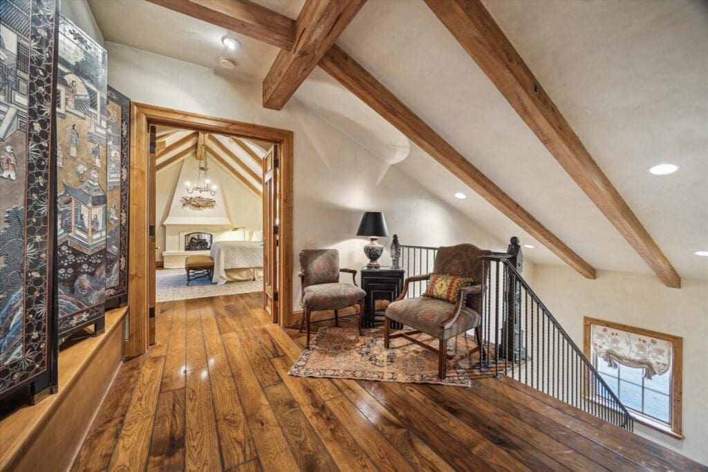 Second floor entry to the primary suite at 3 E Rivercrest Drive
