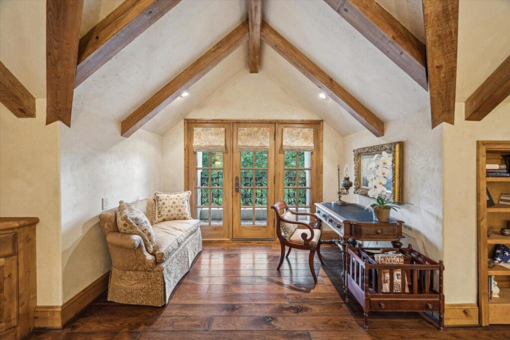 A pleasant nook in the primary suite at 3 E Rivercrest Drive