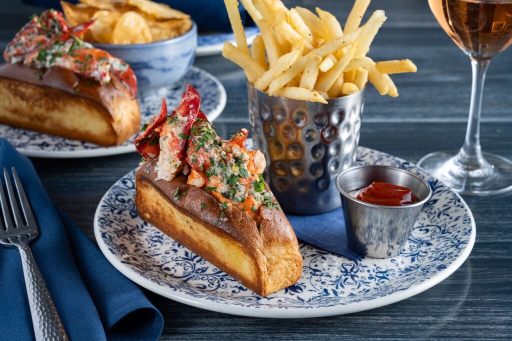 Don't miss the warm or chilled lobster roll at The Hampton Social — both are delicious. (Courtesy)