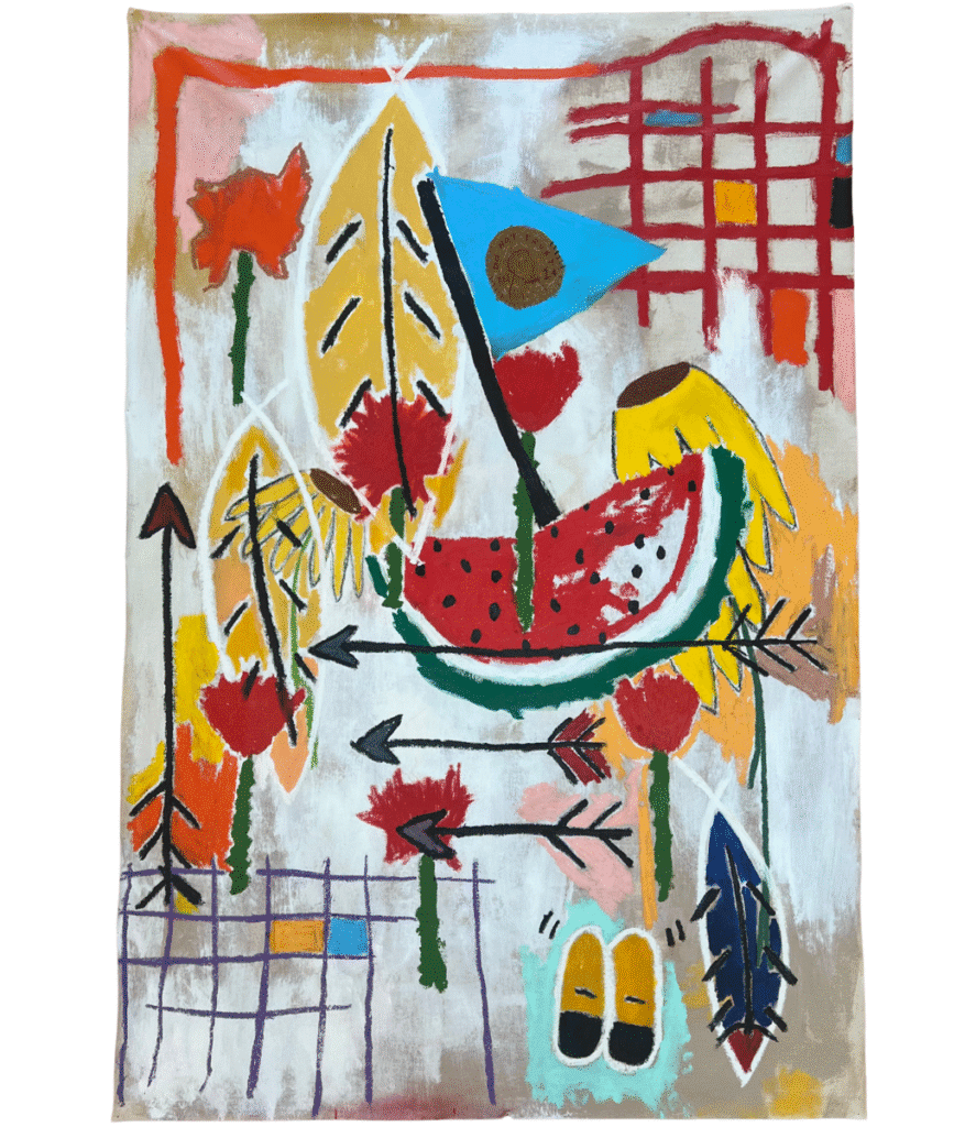 French's "Flowers of Truth Lie in Ripened Fruit," honors the beauty of resilience. 