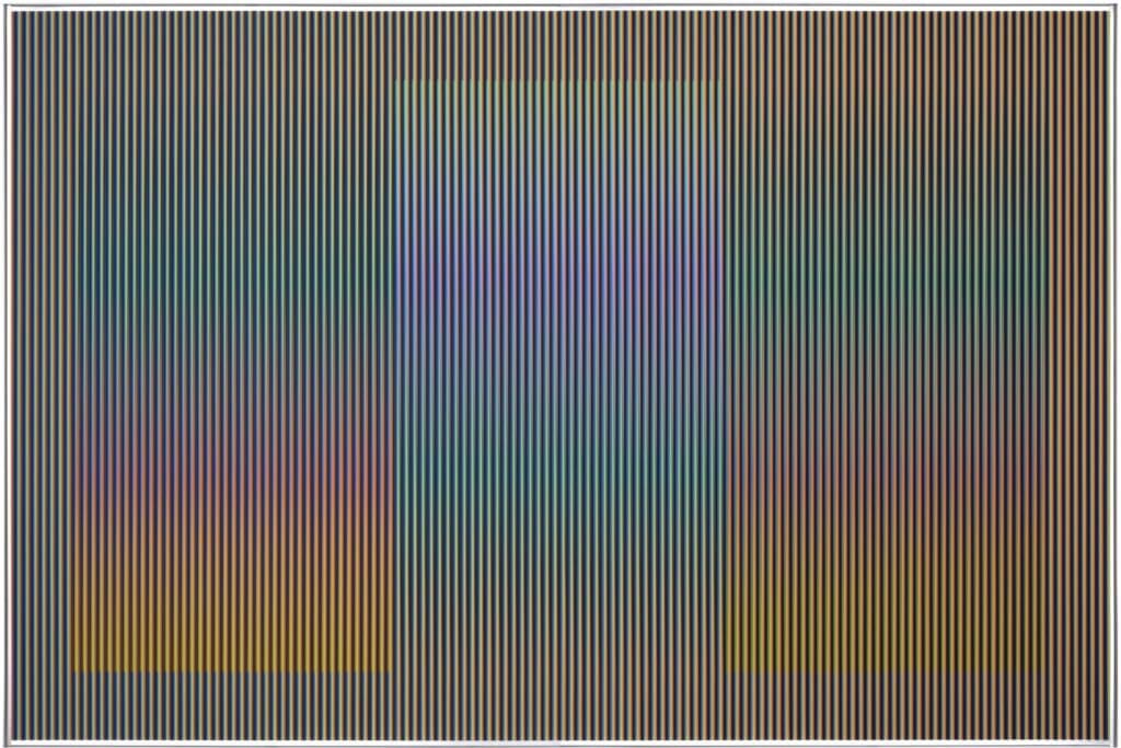 Carlos Crus-Diez's "Physichromie 1886," 2014, at Sicardi | Ayers | Bacino