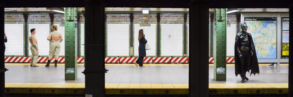 Natan Dvir photographed "Union Sq-14th St, 11:12 pm" in 2016 as part of his series Platforms. (Photo courtesy Houston Center for Photography)