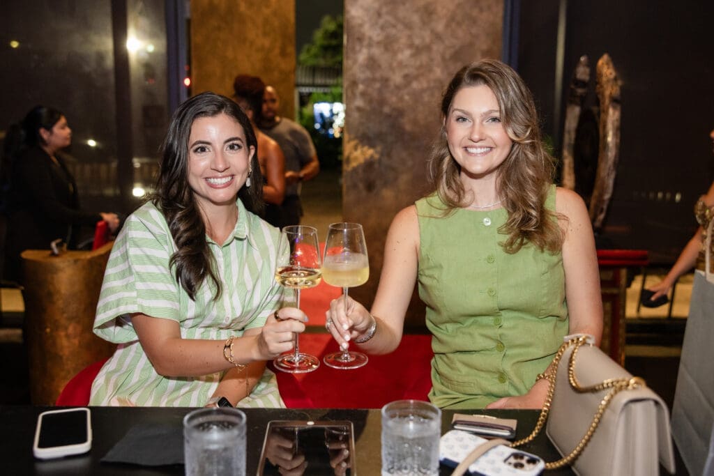 Sophia Hesse, Helen Moninghoff at the Women of Wardrobe after party at Makiin. (Photo by Chase Pedigo)