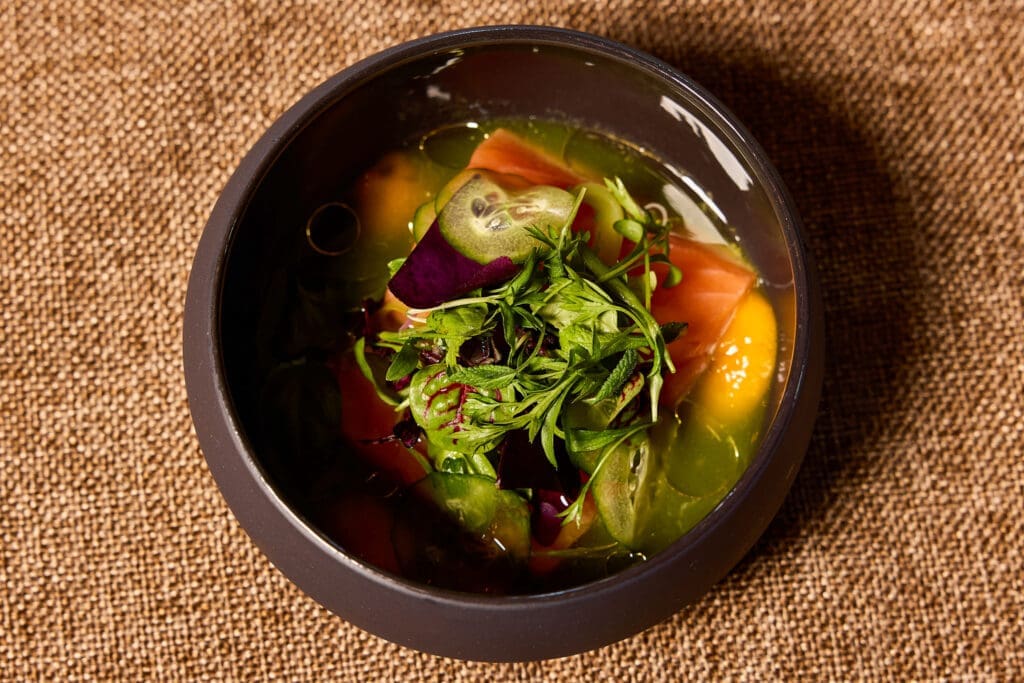 We enjoyed dinner à la carte at Mayahuel, but there's also a chef tasting menu ($145 per person; with wine pairing, $265) composed of nine courses. (Photo by Bethany Ochs)