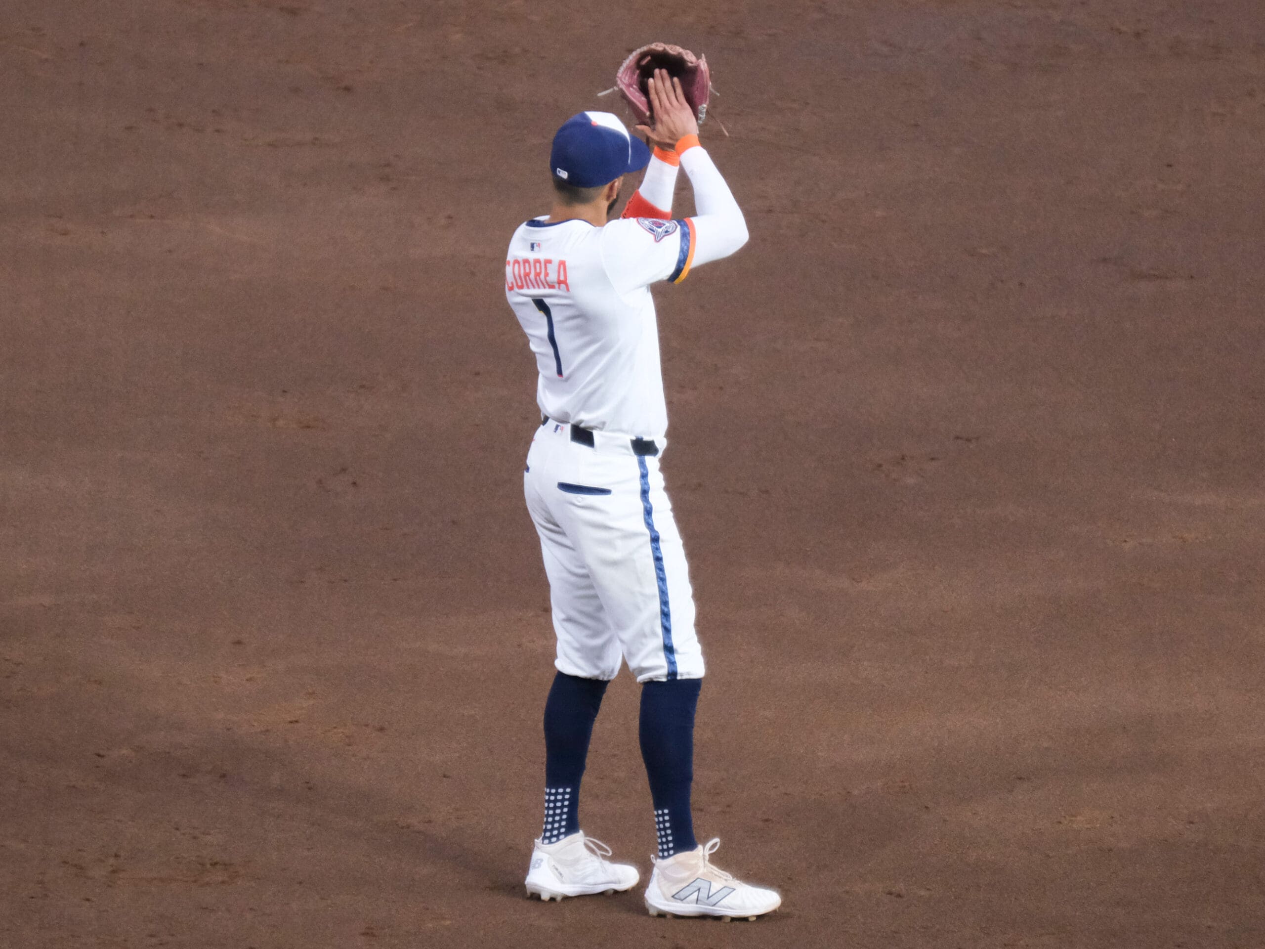 Houston Astros Carlos Correa and Boston Red Sox Alex Bregman celebrate a homecoming of sorts at Daikin Park, August 11, 2025