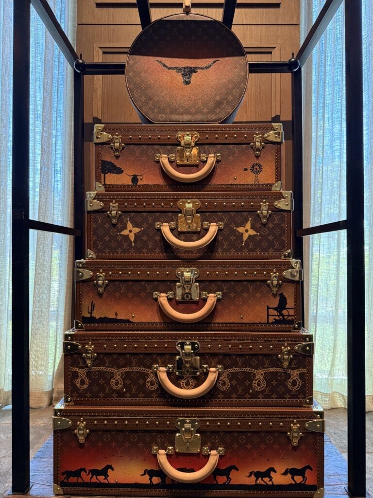 Check Out This $120,000 One-of-a-Kind Louis Vuitton Trunk Set at Fort Worth’s Bowie House