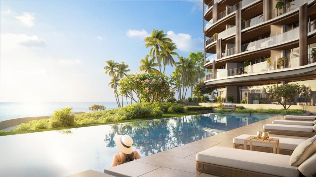 Pool with a view at Mandarin Oriental's Ocean House residences at the company's Grand Cayman property.