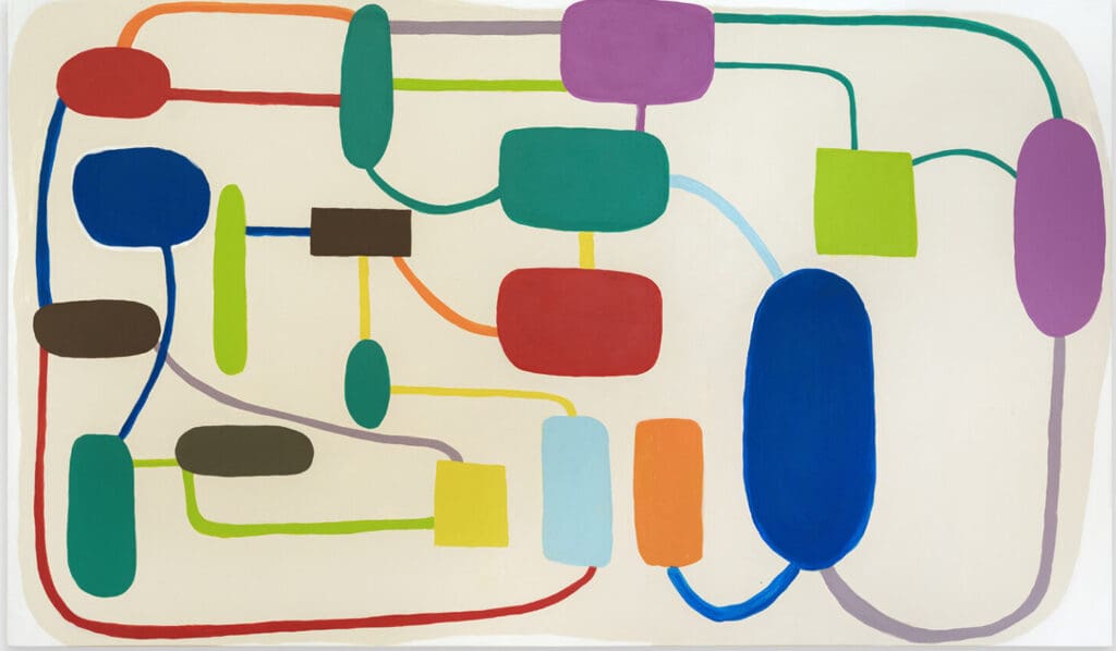 Meg Cranston's "Organizational Chart," 2024, at Meliksetian Briggs