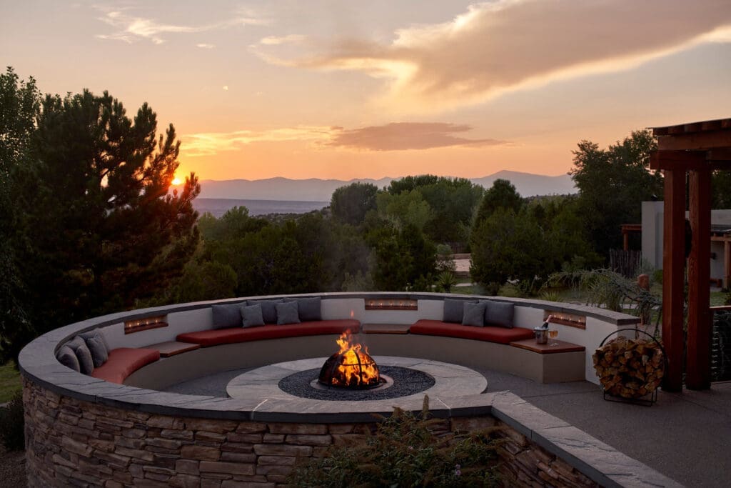 Located 10 minutes north of downtown, Four Seasons Resort Rancho Encantado Santa Fe sits in the high desert and overlooks the Rio Grande River Valley and the peaks of the Jemez Mountains. (Photo by Four Seasons Resort Rancho Encantado Santa Fe)