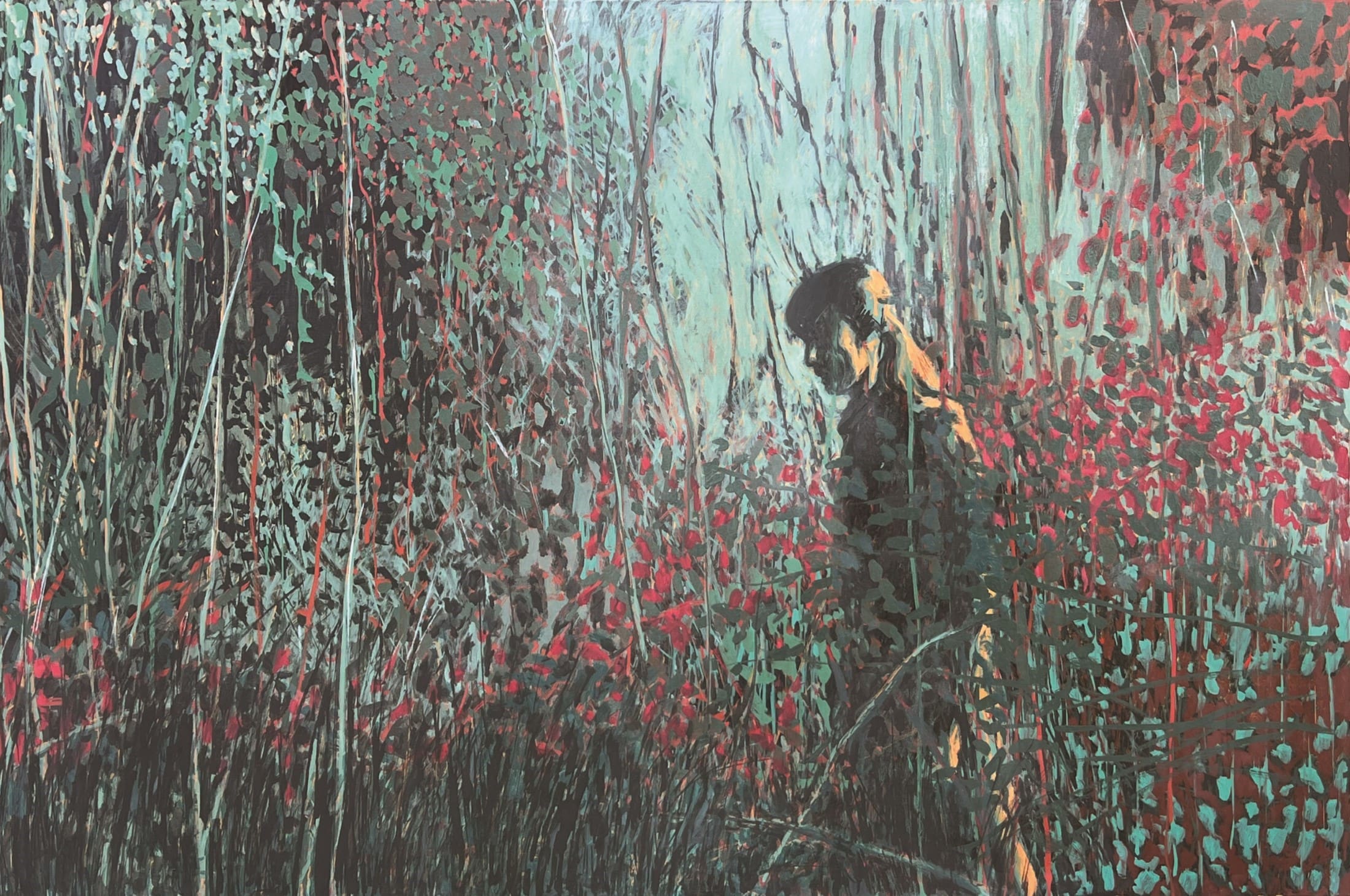 William Anzalone_In the Garden #2_2025_oil on canvas_40x60-min