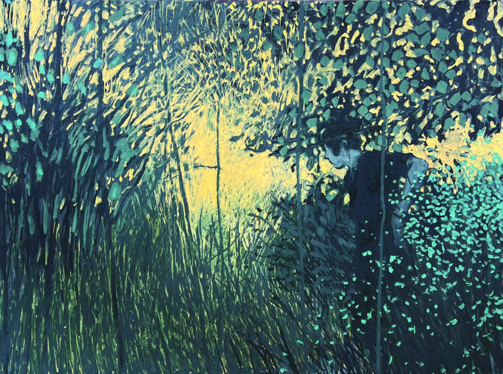 William Anzalone's "In the Garden #3," 2025, at Red & White Gallery, Fayetteville