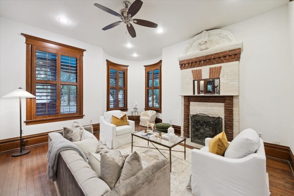 High-ceilings contribute to the grandeur of the home. (Photo by TK Images)
