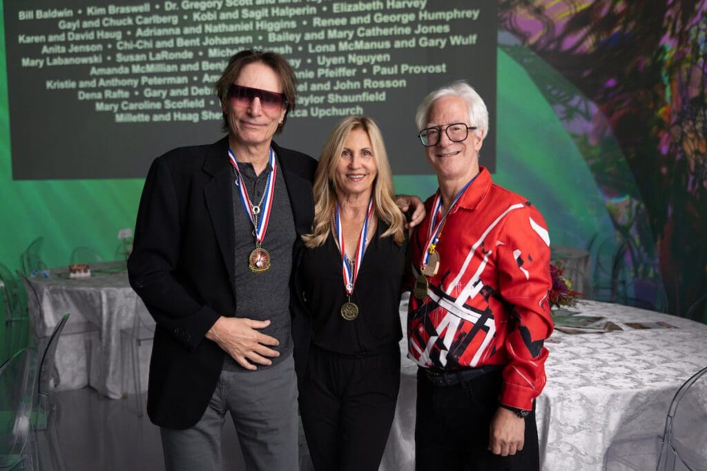 Steve & Pia Vai, Mark Burnstein at ROCO's 21st anniversary gala (Photo by Daniel Ortiz)
