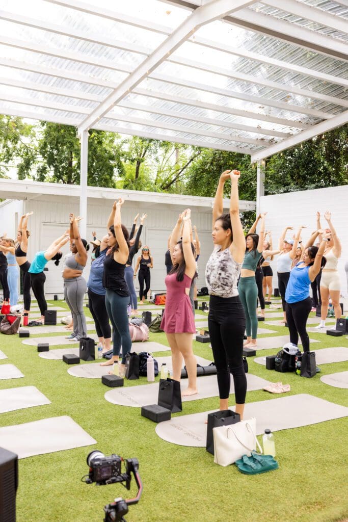 Pilates with House of Core at PaperCity's Nourish retreat (Photo by Kolton King)