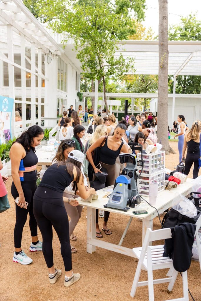 Shopping vendors at PaperCity's Nourish retreat (Photo by Kolton King)