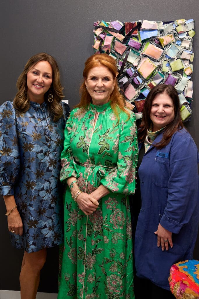 Auction Winner Traci Rosencrans, Sarah Ferguson, Christi Meril (Photo by Adam Stewart)