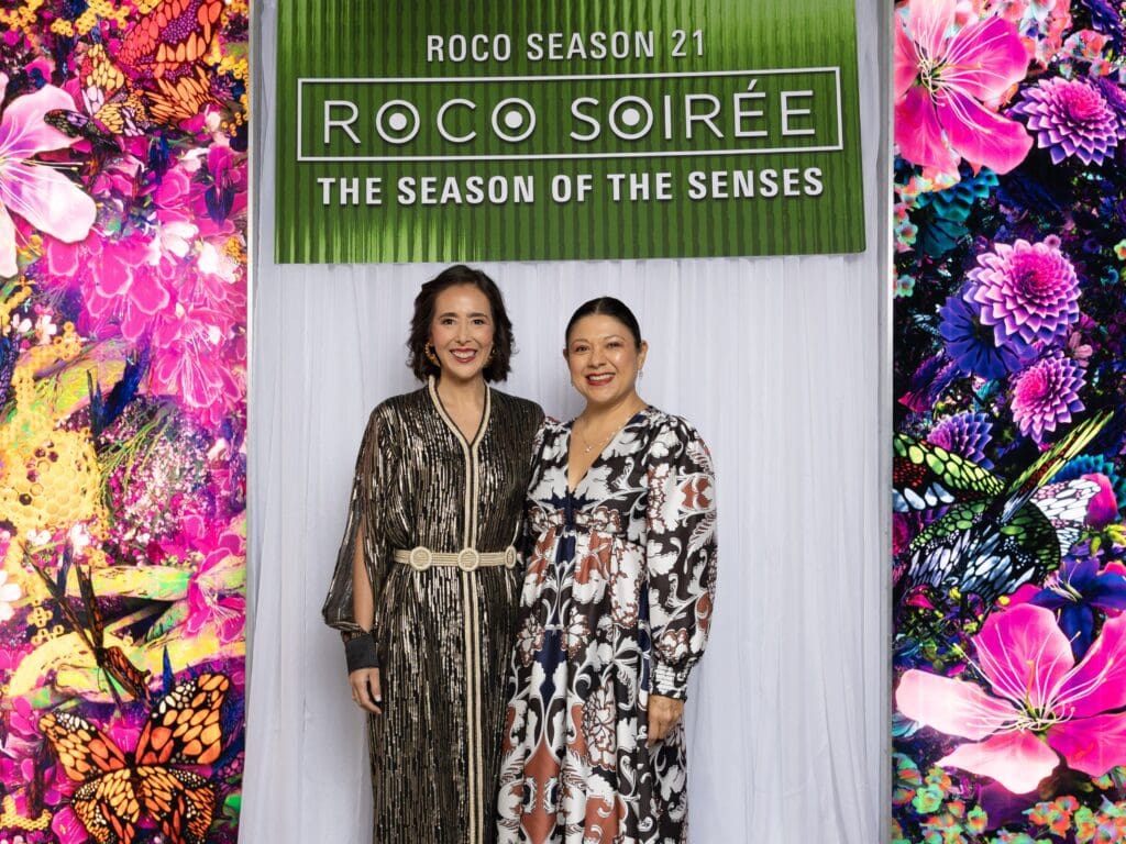 Tami Hiroaka, Ivonne Vielman at the ROCO gala (Photo by Alida Bonifaz)