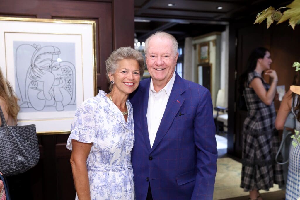 Bain Pearson, John Pitts at the Annoushka Jewelry fête at the River Oaks home of Frances Moody Buzbee (Photo by Quy Tran)