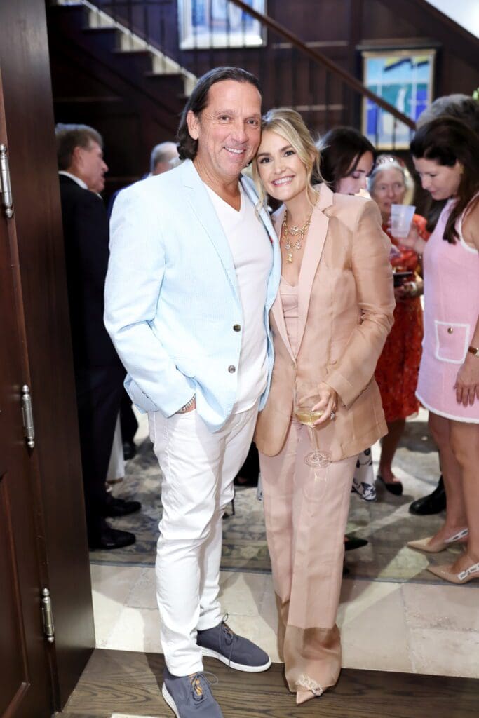 Tony Buzbee & Frances Moody Buzbee at the Annoushka Jewelry fête in their River Oaks home  (Photo by Quy Tran)