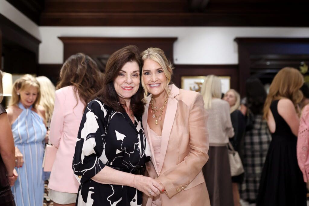 Houston Children's Charity CEO Laura Ward, hostess Frances Moody Buzbee at the Annoushka Jewelry fête  (Photo by Quy Tran)