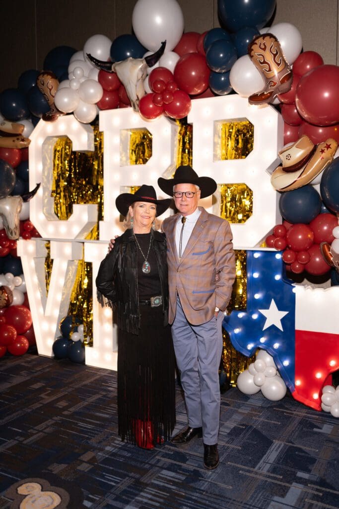 Chree Boydstun, Tripp Carter at the Houston Cattle Baron's Ball. (Photo by Daniel Ortiz)