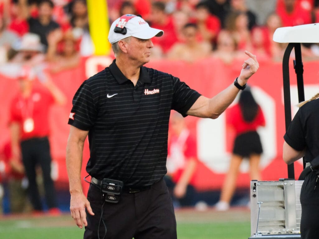 University of Houston coach Willie Fritz has his olayers believing. (Photo by F. Carter Smith)