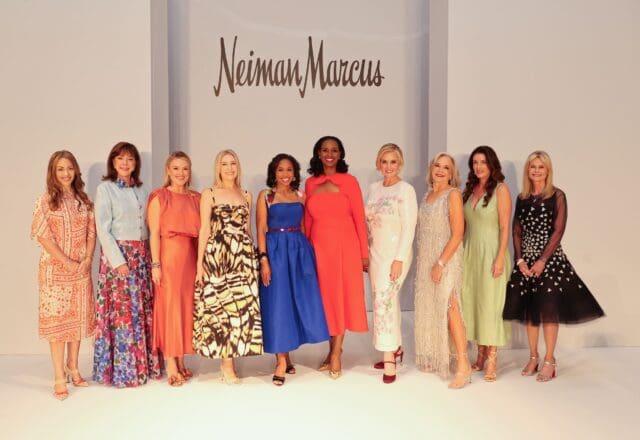 The PaperCity Philanthropy in Fashion class of 2025 Houston Best Dressed honorees Lexi Sakowitz Marek, Elizabeth Stein, Alexandra Killion, Isabel David, Roslyn Bazzelle Mitchell, Winell Herron, Jennifer Allison, Janet Carrig, Jordan Seff and Jo Lynn Falgout dazzle. (Photo by Priscilla Dickson)