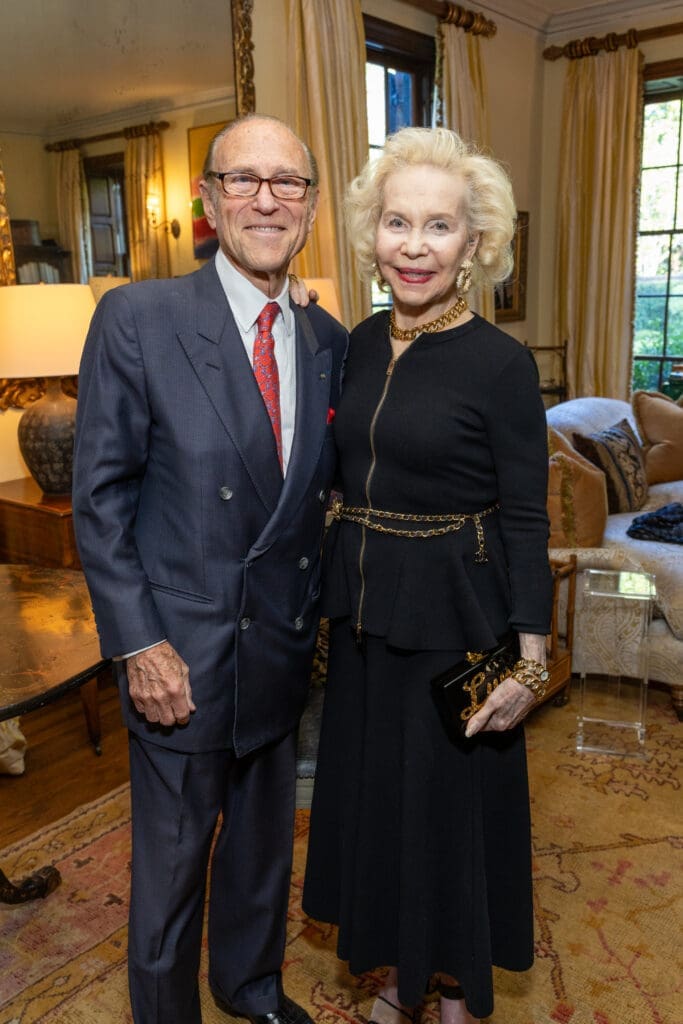 Brother and sister — Robert Sakowitz and Lynn Wyatt — at the book party in Lynn's honor (Photo by Jenny Antill)