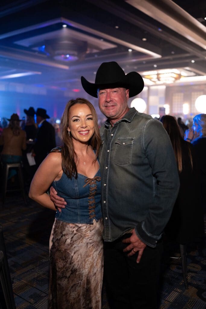 Joe & Ambre Pierce at the Houston Cattle Baron's Ball. (Photo by Daniel Ortiz)