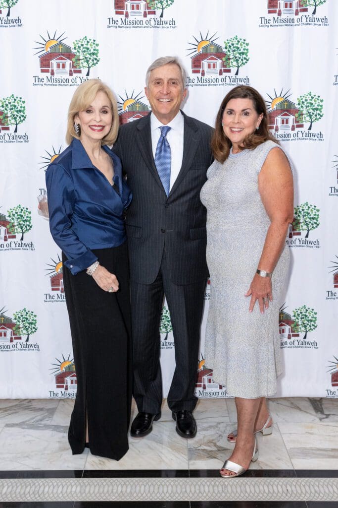 Sandra Porter, Tom & Lesha Elsenbrook at the Mission of Yahweh Leaders & Legends gala (Photo by Jacob Power)