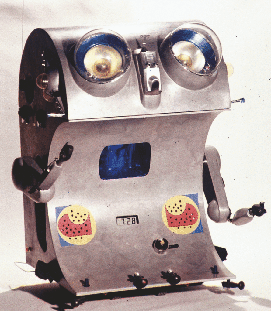 H.J. Bott's "Rowe," 1980, one of the artist's famed robots (Courtesy Texas Artists Today)