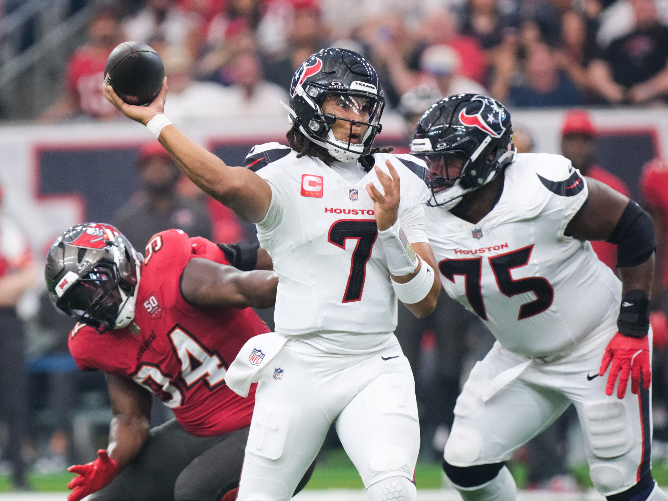 The Houston Texans hosted the Tampa Bay Buccaneers in their season home opener on Monday Night Football