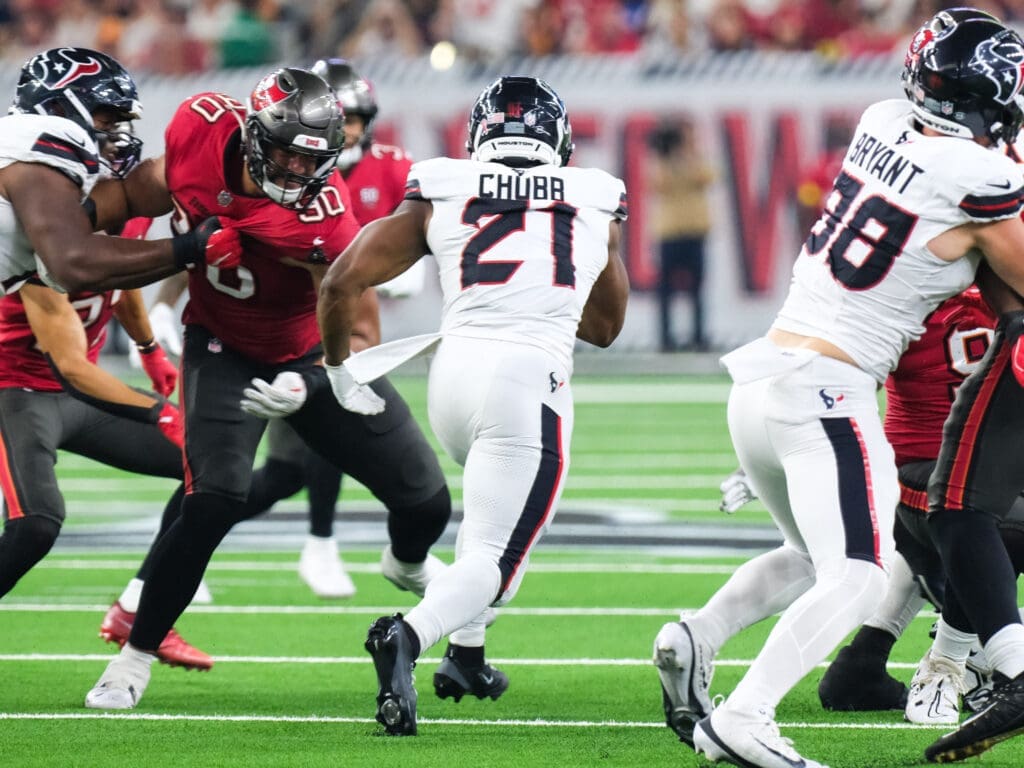  Houston Texans running back Nick Chubb must grab his moments. (Photo by F. Carter Smith)