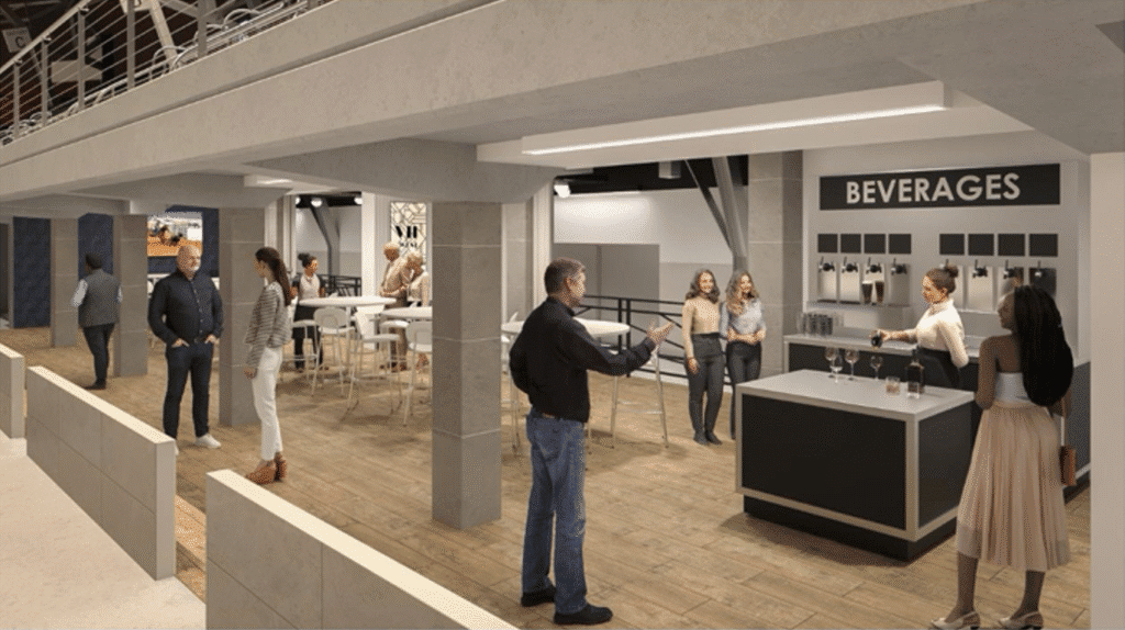 Revitalized concourses inside Will Rogers Coliseum will enhance lighting and expand space for fans during the 2026 Fort Worth Stock Show & Rodeo. (Courtesy)

