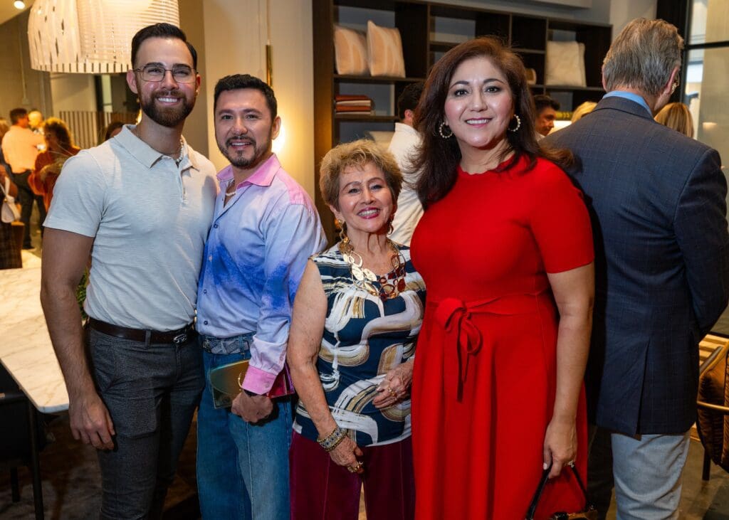 Cooper Schultz, Ivan Voloyianni, Graciela Ruiz, Marisol Gretsch at the Fendi Casa CAM Studio event  (Photo by Shane Dante)