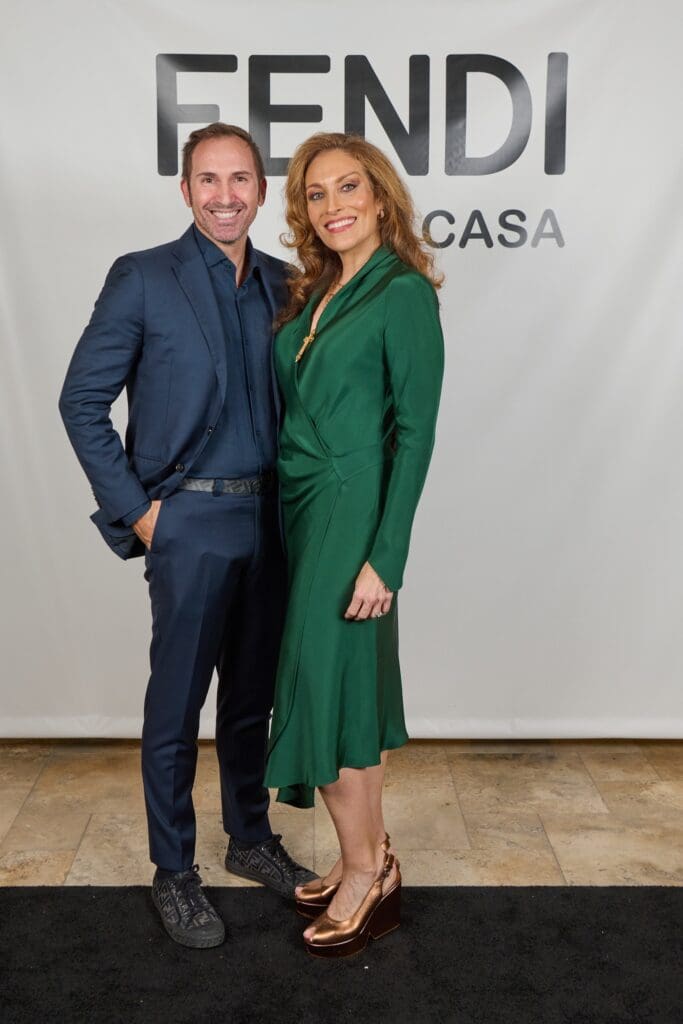 Giacomo Rossi, Carla Munoz at the Fendi Casa launch as CAM Studio (Charlie Horse Photography)