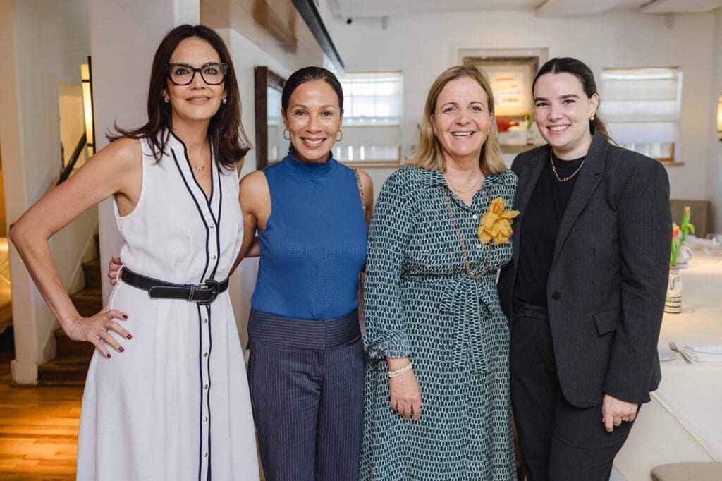 Lorna Ortiz, founder of The Genuine Foundation, Rice University's Paula DesRoches, Isabel Torras, Carmen Lombana at the BCN Taste & Tradition luncheon (Photo by Johnny Than)