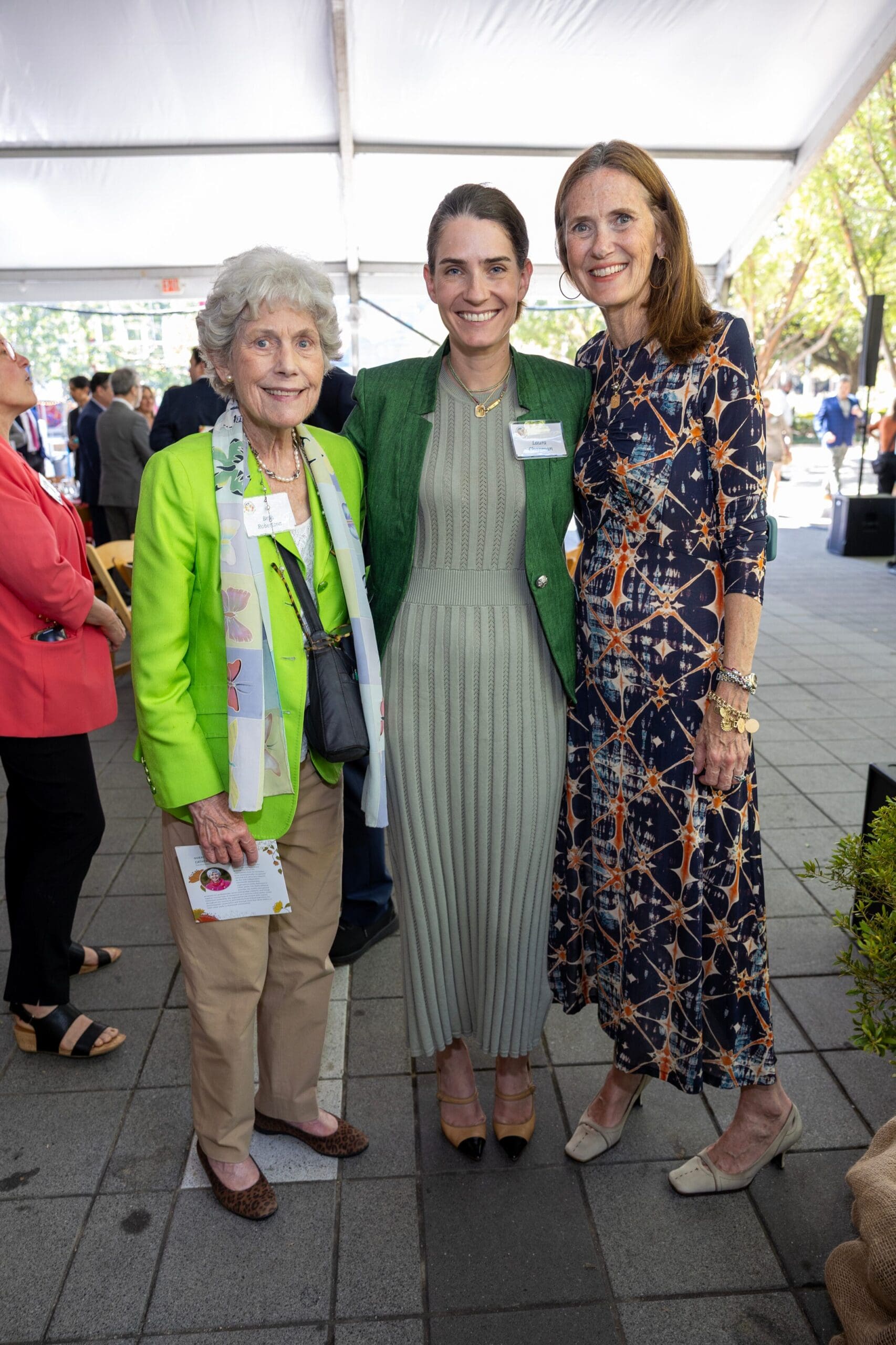 Beth Robertson, Laura Chapman, and City Council Member Sallie Alcorn (Photo by Jenny Antill, Courtesy of Houston Parks Board)
