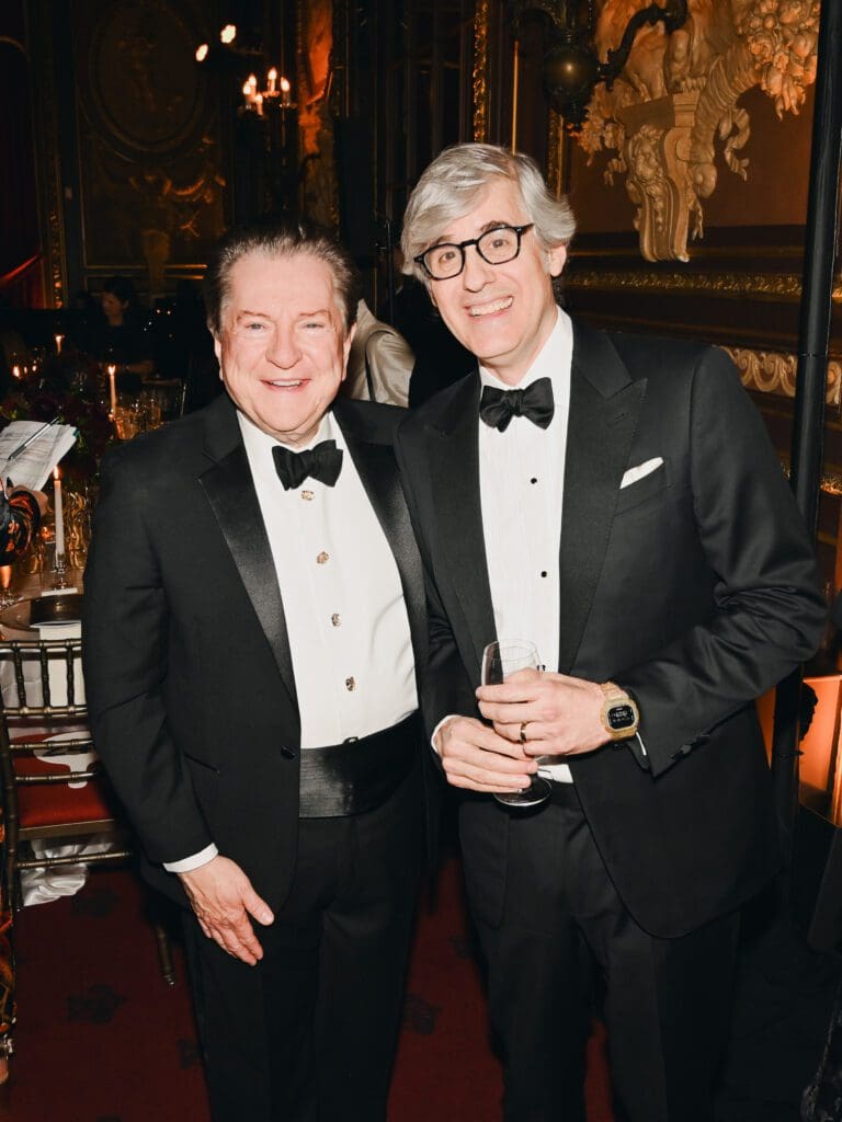 Bill Stubbs, host Mo Rocca at the National Trust for Historic Preservation 75th anniversary gala in New York