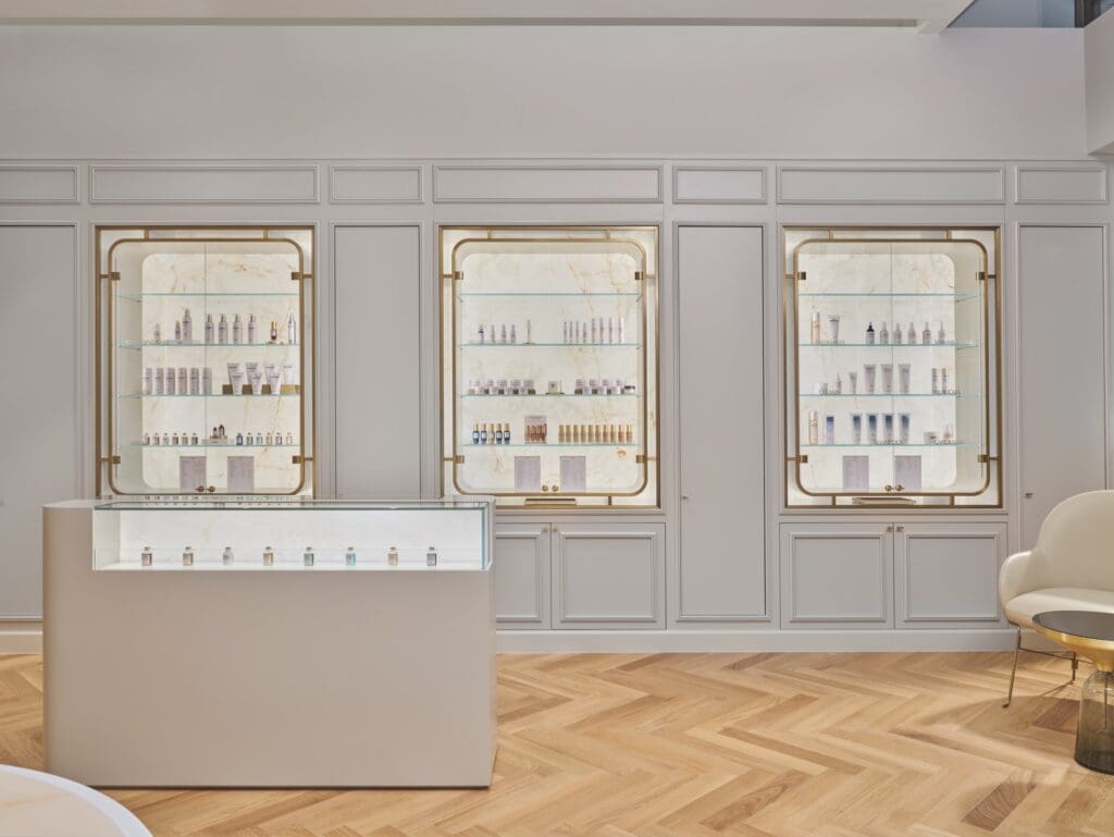 Every treatment is personalized, so guests fill out a questionnaire upon arrival, listing skin concerns and pertinent health information before being ushered into a private treatment room. 