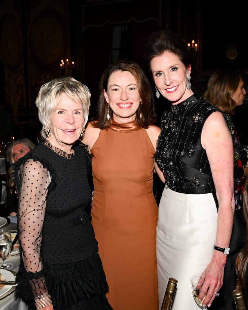 Bunny Williams, Steele Marcoux, Phoebe Tudor at the National Trust for Historic Preservation 75th anniversary gala in New York