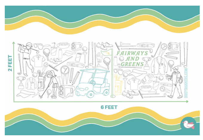 At two feet by six feet, there’s room for multiple siblings to spread out (without fighting!) and let their creativity run wild. 