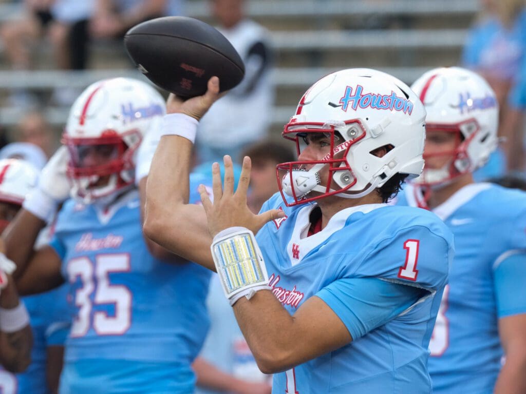  University of Houston quarterback Conner Weigman changes everything for the Cougars. (Photo by F. Carter Smith)