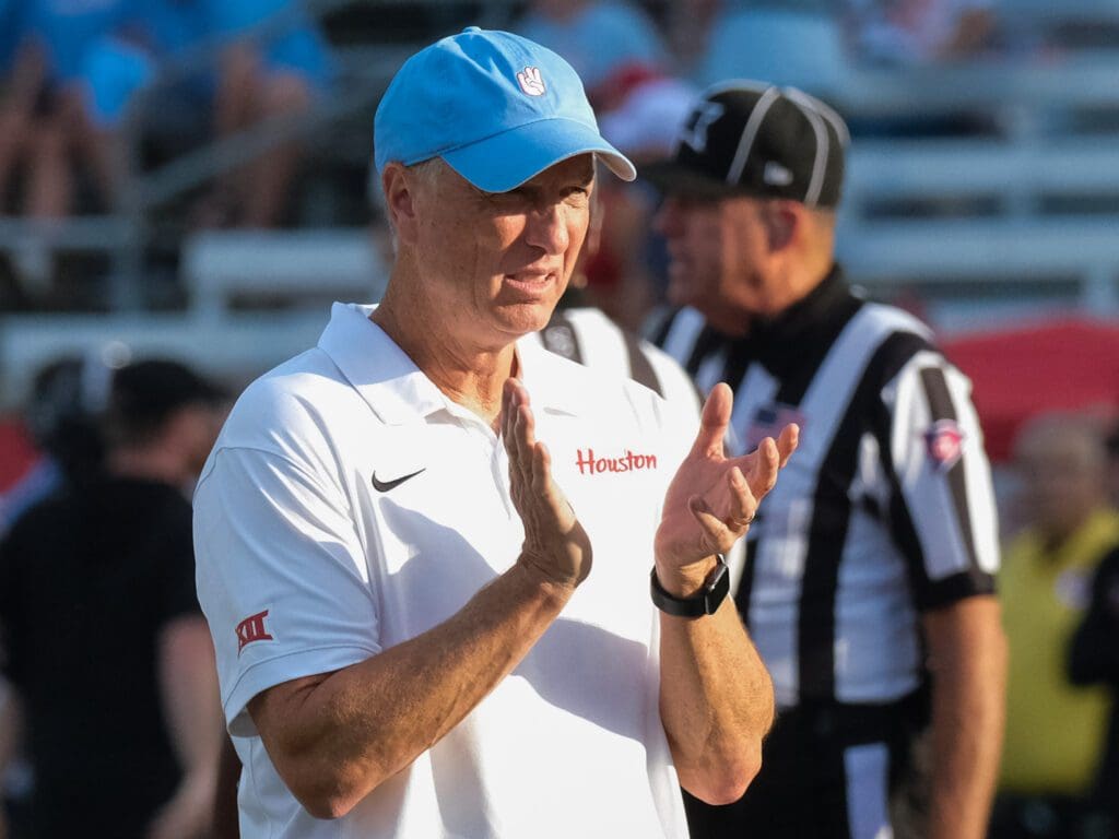 University of Houston coach Willie Fritz knows his program is just getting started in many ways. (Photo by F. Carter Smith)