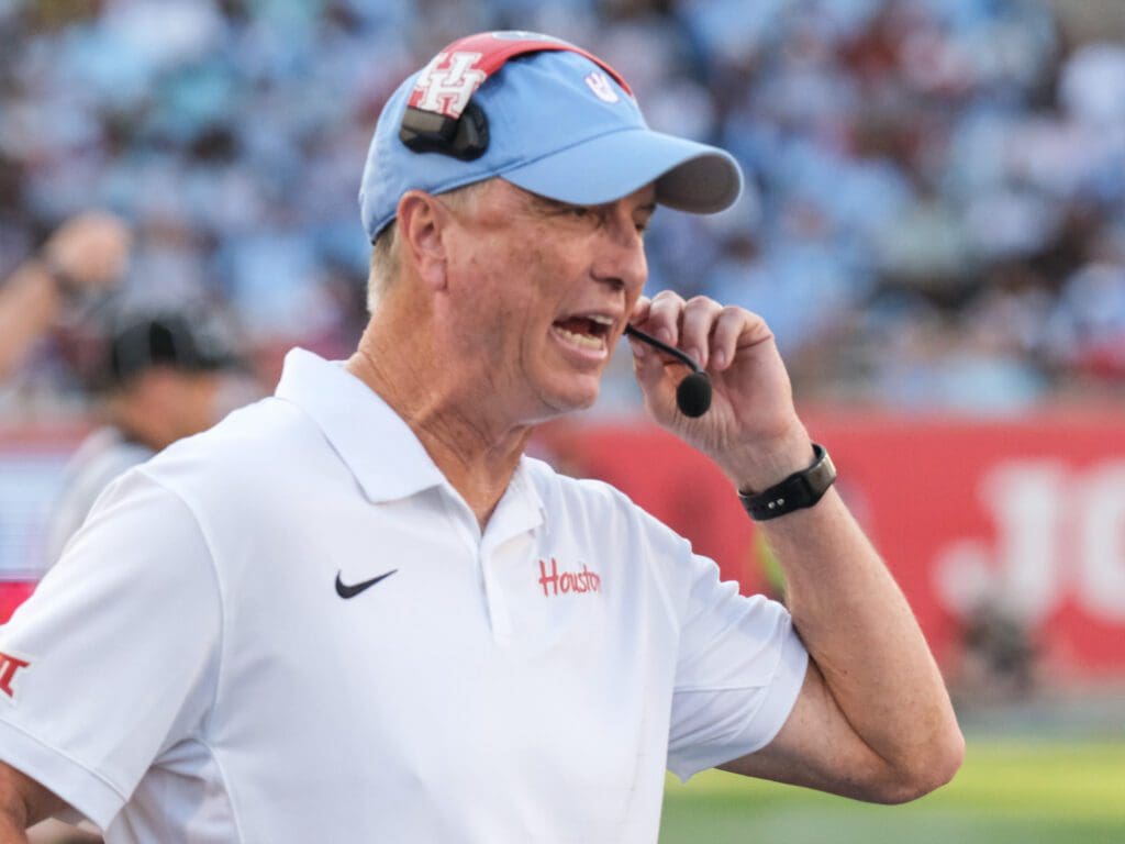 University of Houston coach Willie Fritz has brought hope to UH's football program. (Photo by F. Carter Smith)