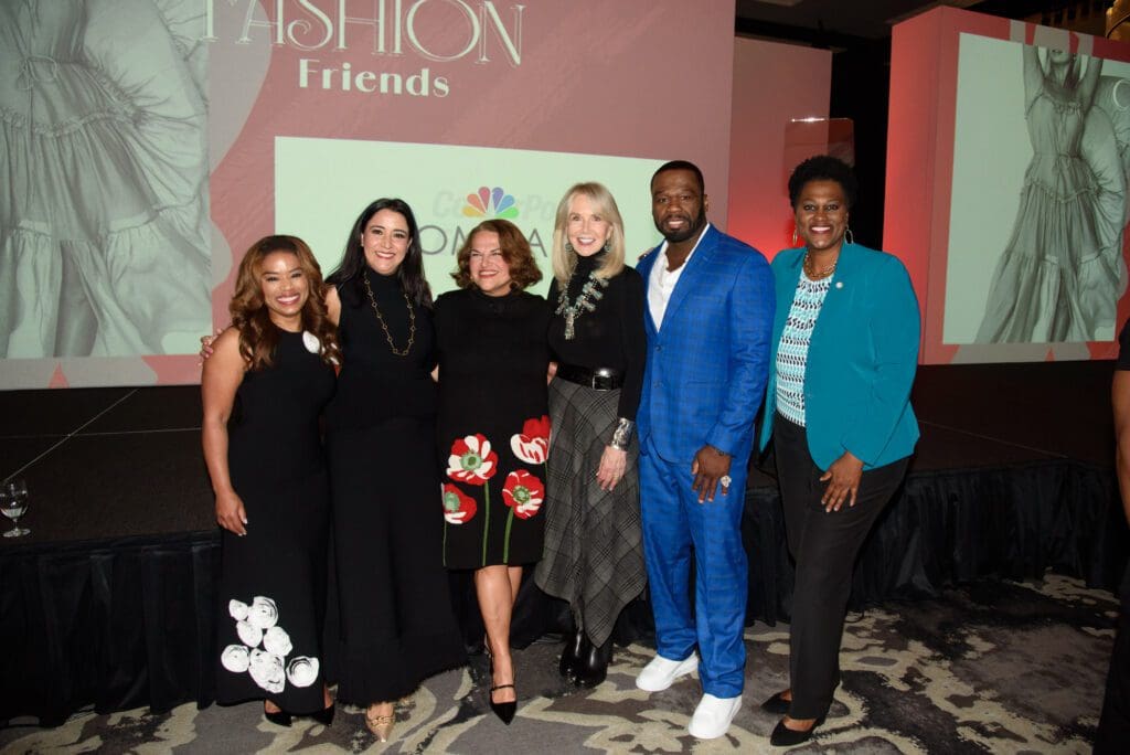 Martye Kendrick, Maria Martinez, Kim Coomber-Hallum, Suzan Deison, Curtis '50 Cent' Jackson, Mayor Pro-Tem Martha Castex-Tatum at The Greater Houston Women’s Chamber of Commerce (GHWCC) proudly hosted the annual Women in the Fast Lane of STEAM Luncheon