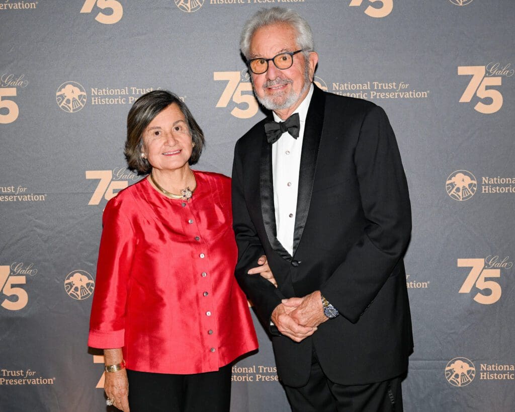Philanthropists Diana Barrett & Bob Vila of Palm Beach at the National Trust for Historic Preservation 75th anniversary gala in New York