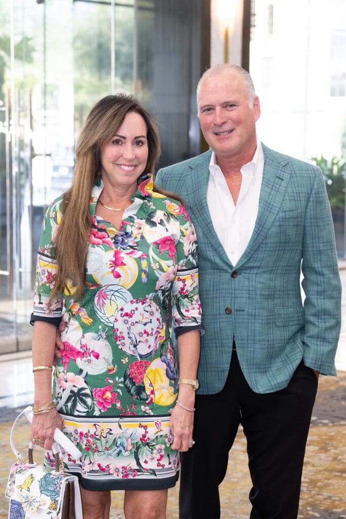Dr. Annette Santamaria & Andy Cox  at the Texas EquuSearch evening (Photo by Wilson Parish)